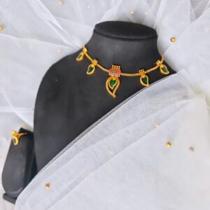 Maanga Maala Choker in elegant green