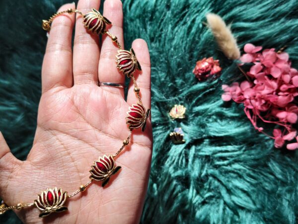 Lotus Chokers-Maroon - Image 4