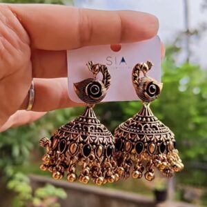 Peacock jhumka