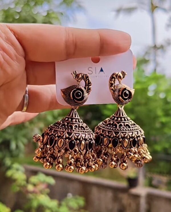 Peacock jhumka